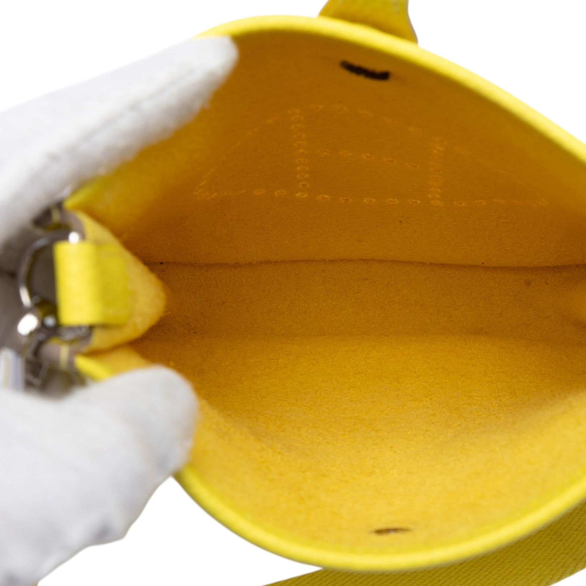 Second hand Hermes Evelyne 16 TPM Clemence Leather Hobo Crossbody Lime - Tabita Bags