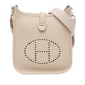Second hand Hermes Evelyne 16 TPM Clemence Leather Hobo Crossbody Nata - Tabita Bags