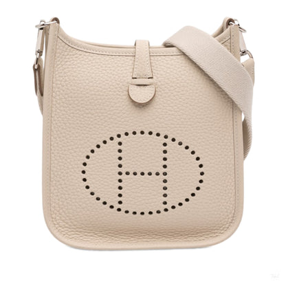 Second hand Hermes Evelyne 16 TPM Clemence Leather Hobo Crossbody Nata - Tabita Bags