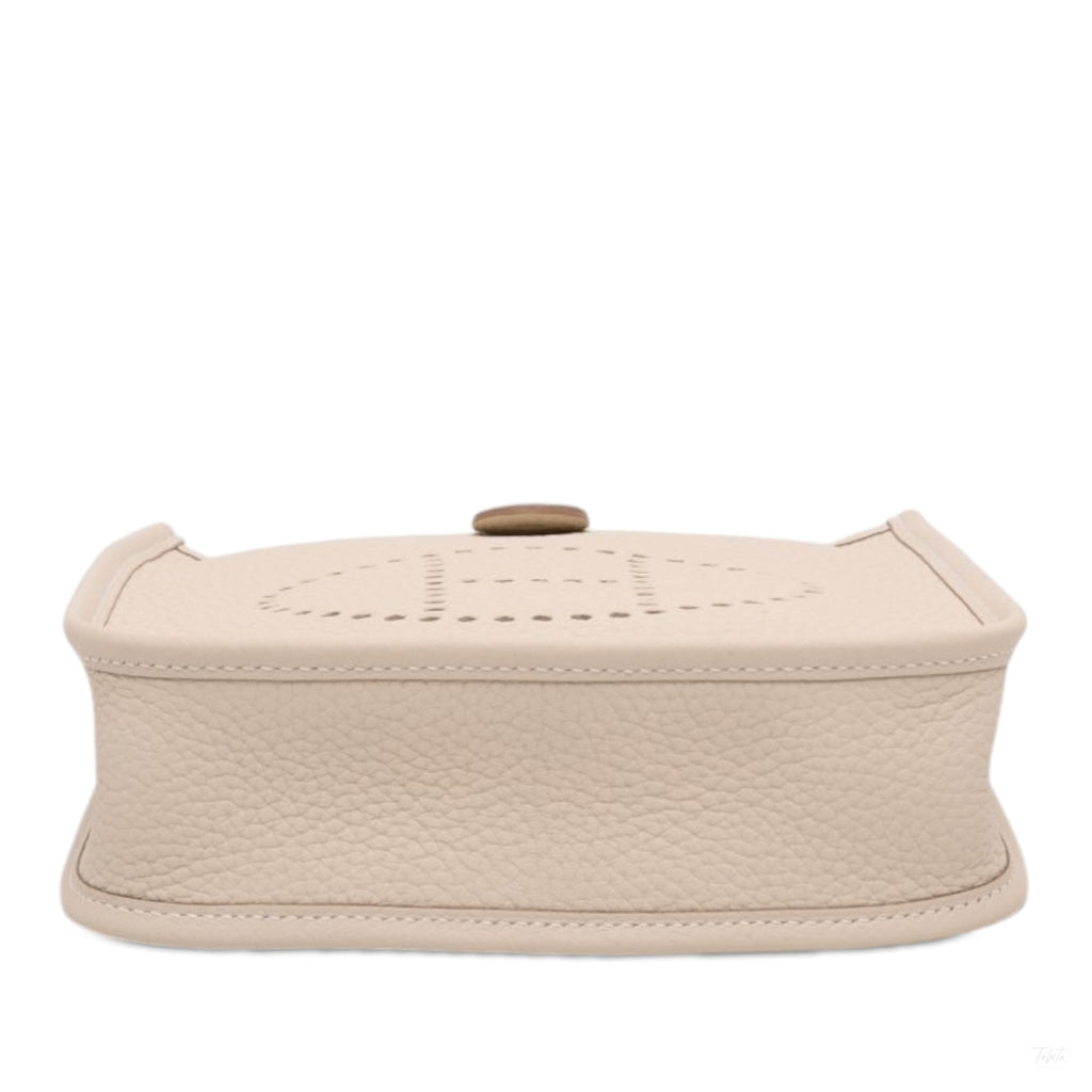 Second hand Hermes Evelyne 16 TPM Clemence Leather Hobo Crossbody Nata - Tabita Bags
