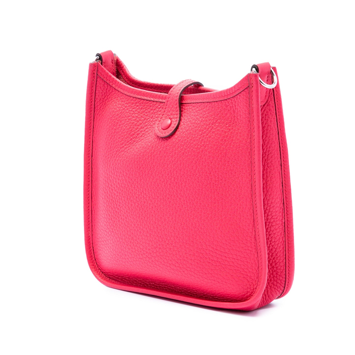 Second hand Hermes Evelyne 16 TPM Clemence Leather Hobo Crossbody Rose Mexico - Tabita Bags