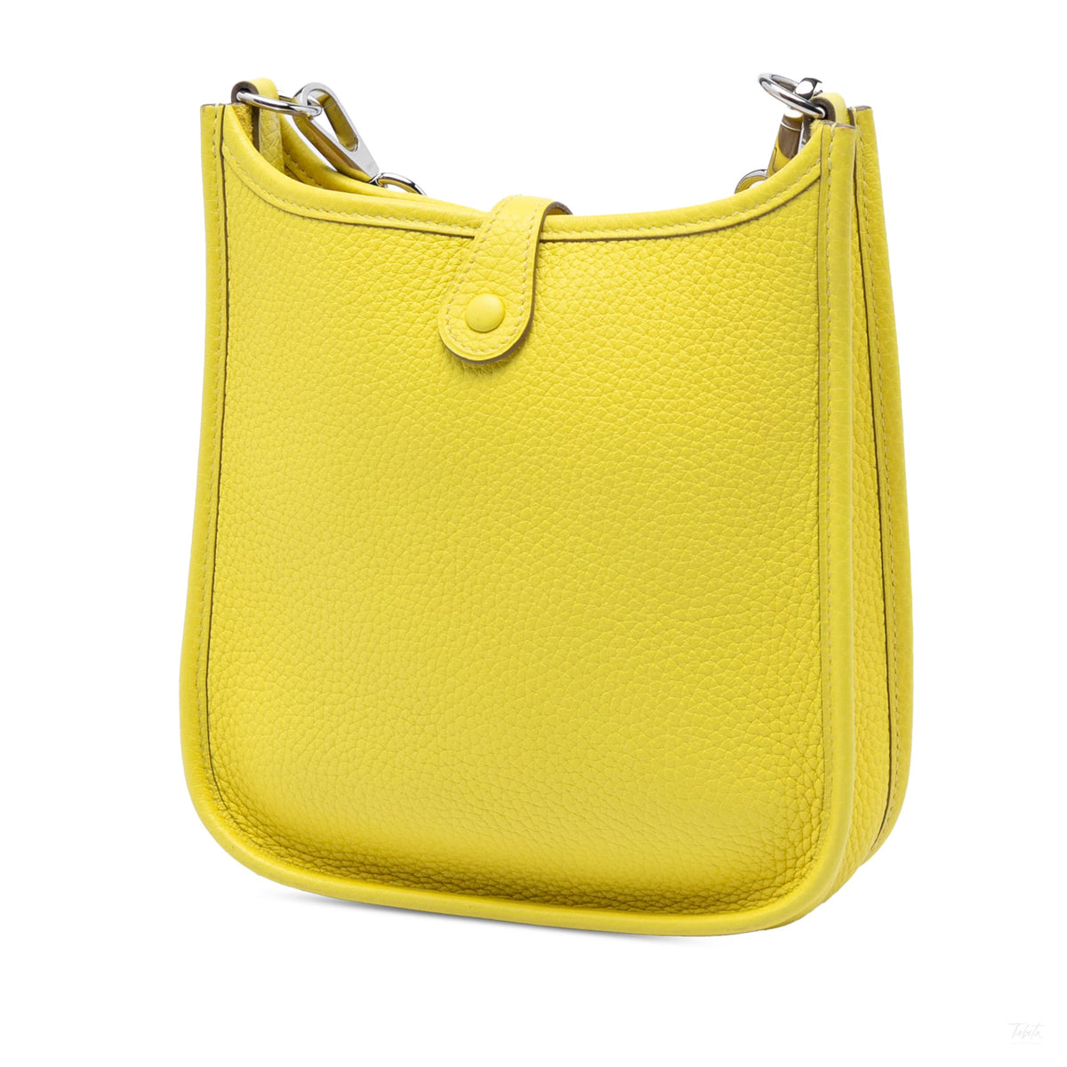 Second hand Hermes Evelyne 16 TPM Clemence Leather Hobo Crossbody Soufre - Tabita Bags