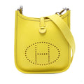 Second hand Hermes Evelyne 16 TPM Clemence Leather Hobo Crossbody Soufre - Tabita Bags