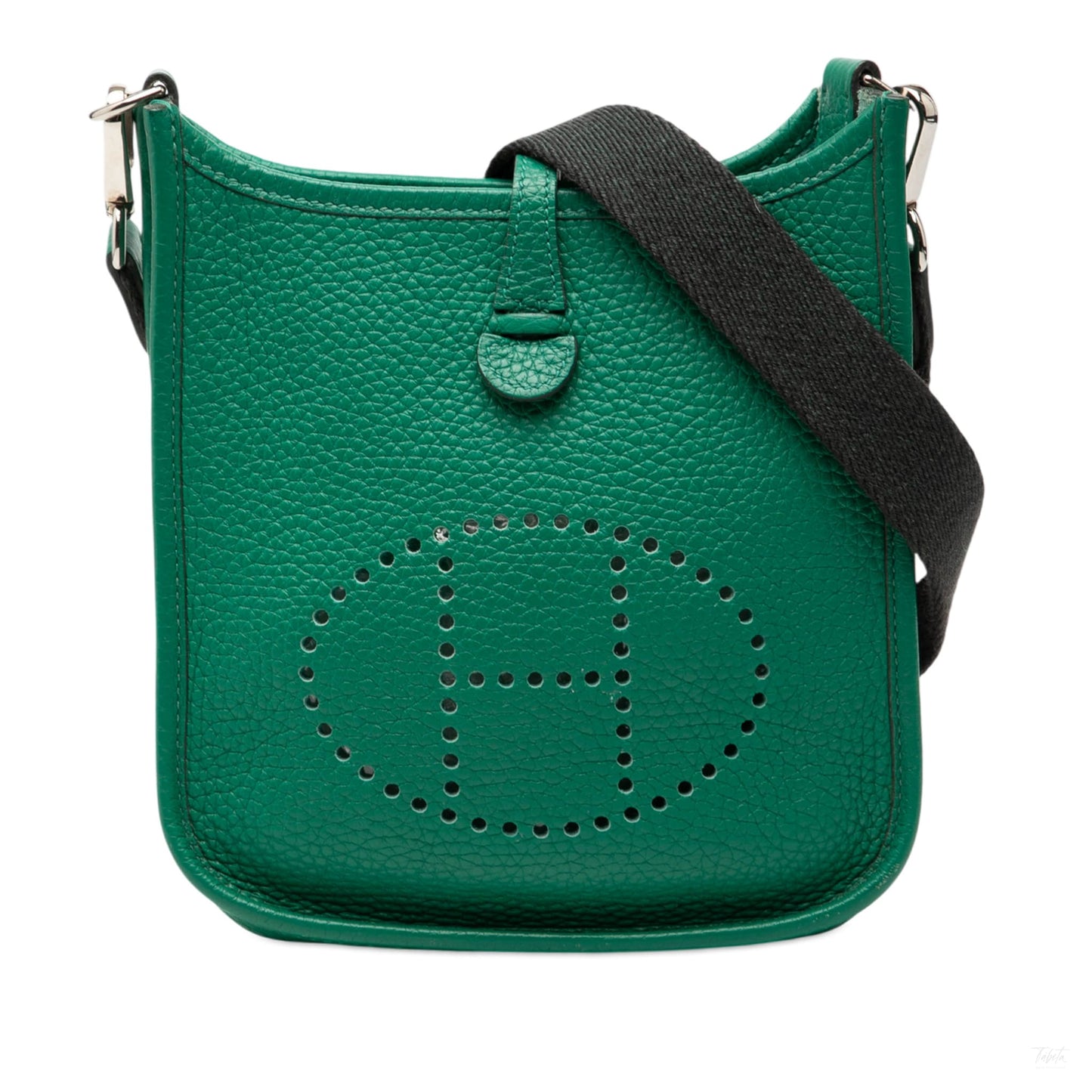 Second hand Hermes Evelyne 16 TPM Clemence Leather Hobo Crossbody Vert Vertigo - Tabita Bags