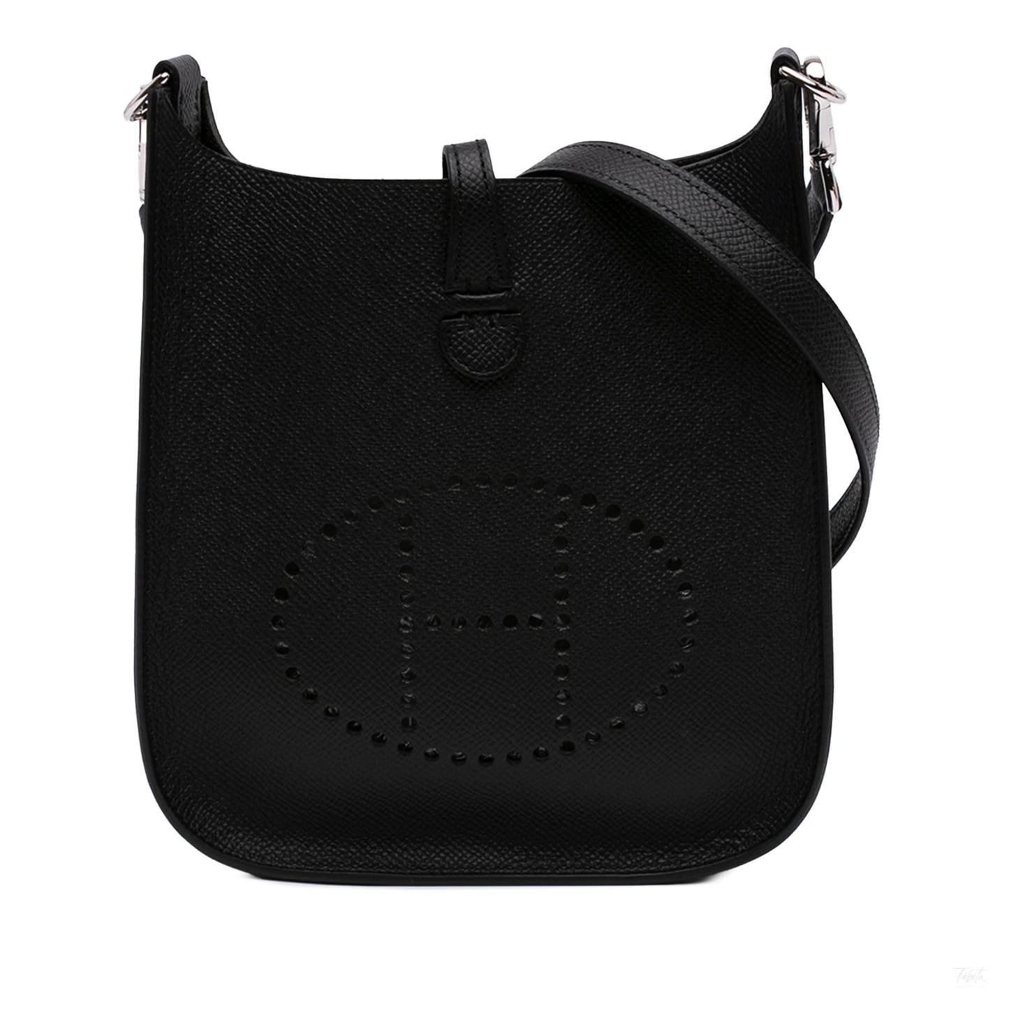 Second hand Hermes Evelyne 16 TPM Epsom Leather Hobo Crossbody Black - Tabita Bags