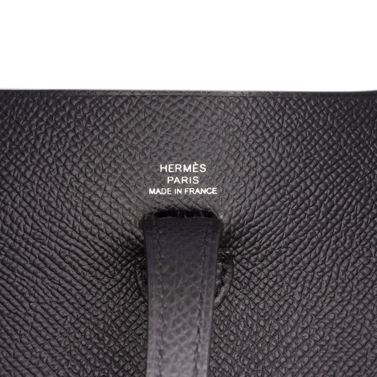 Second hand Hermes Evelyne 16 TPM Epsom Leather Hobo Crossbody Black - Tabita Bags