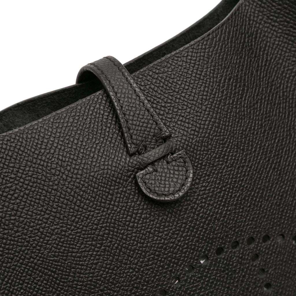 Second hand Hermes Evelyne 16 TPM Epsom Leather Hobo Crossbody Noir - Tabita Bags