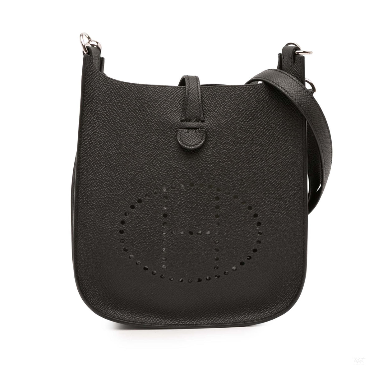 Second hand Hermes Evelyne 16 TPM Epsom Leather Hobo Crossbody Noir - Tabita Bags
