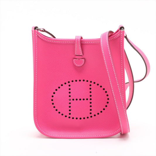 Second hand Hermes Evelyne 16 TPM Epsom Leather Hobo Crossbody Rose Tyrien - Tabita Bags