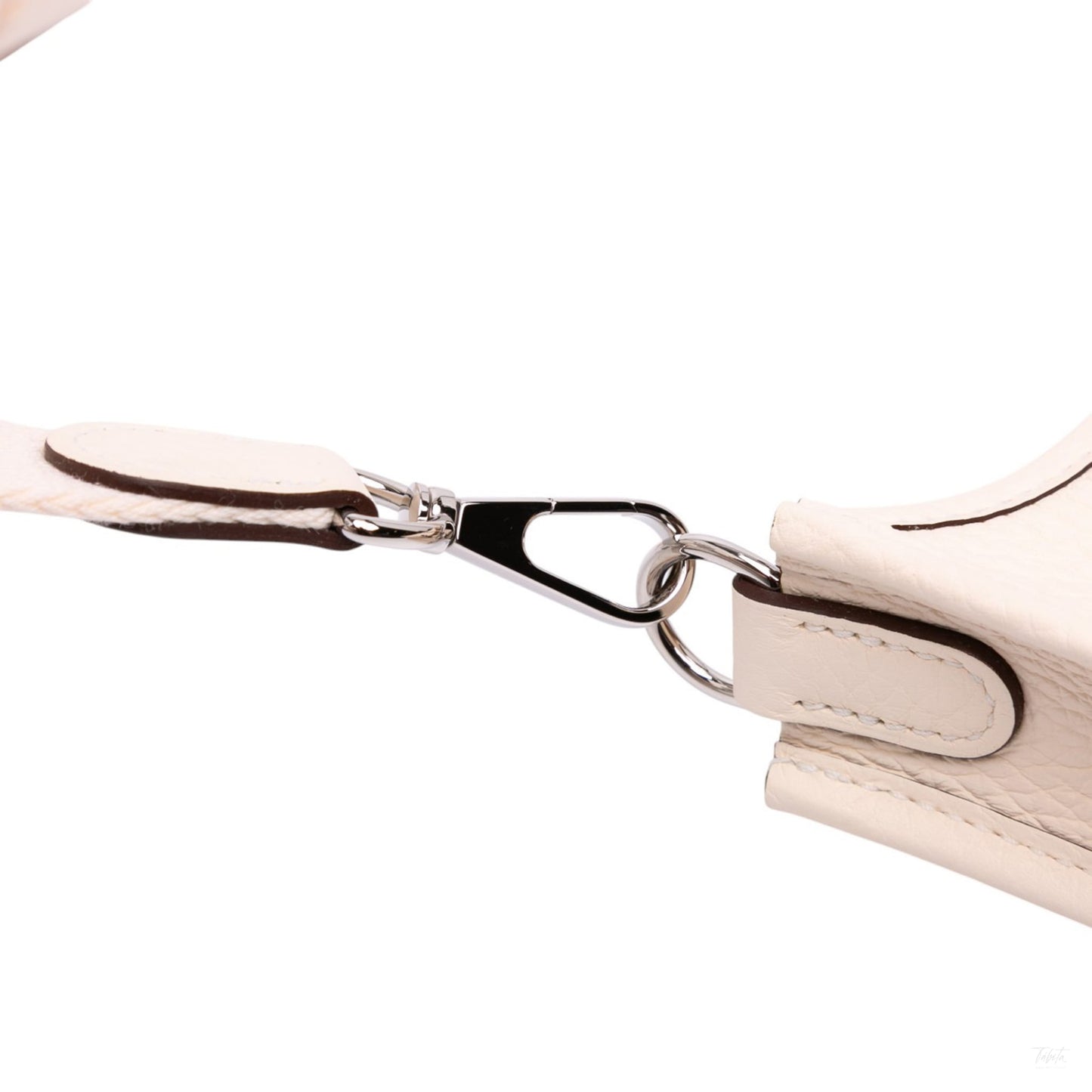 Second hand Hermes Evelyne 16 TPM Taurillon Clemence Leather Amazone Hobo Crossbody Craie - Tabita Bags