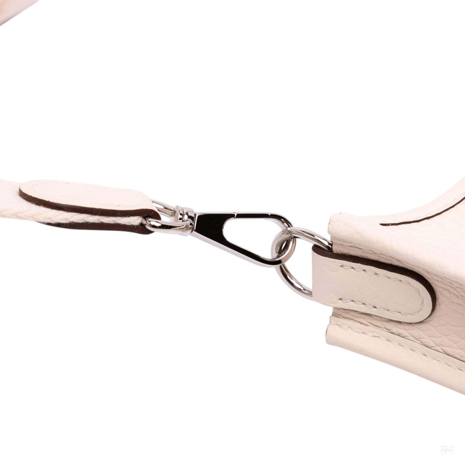 Second hand Hermes Evelyne 16 TPM Taurillon Clemence Leather Amazone Hobo Crossbody Craie - Tabita Bags