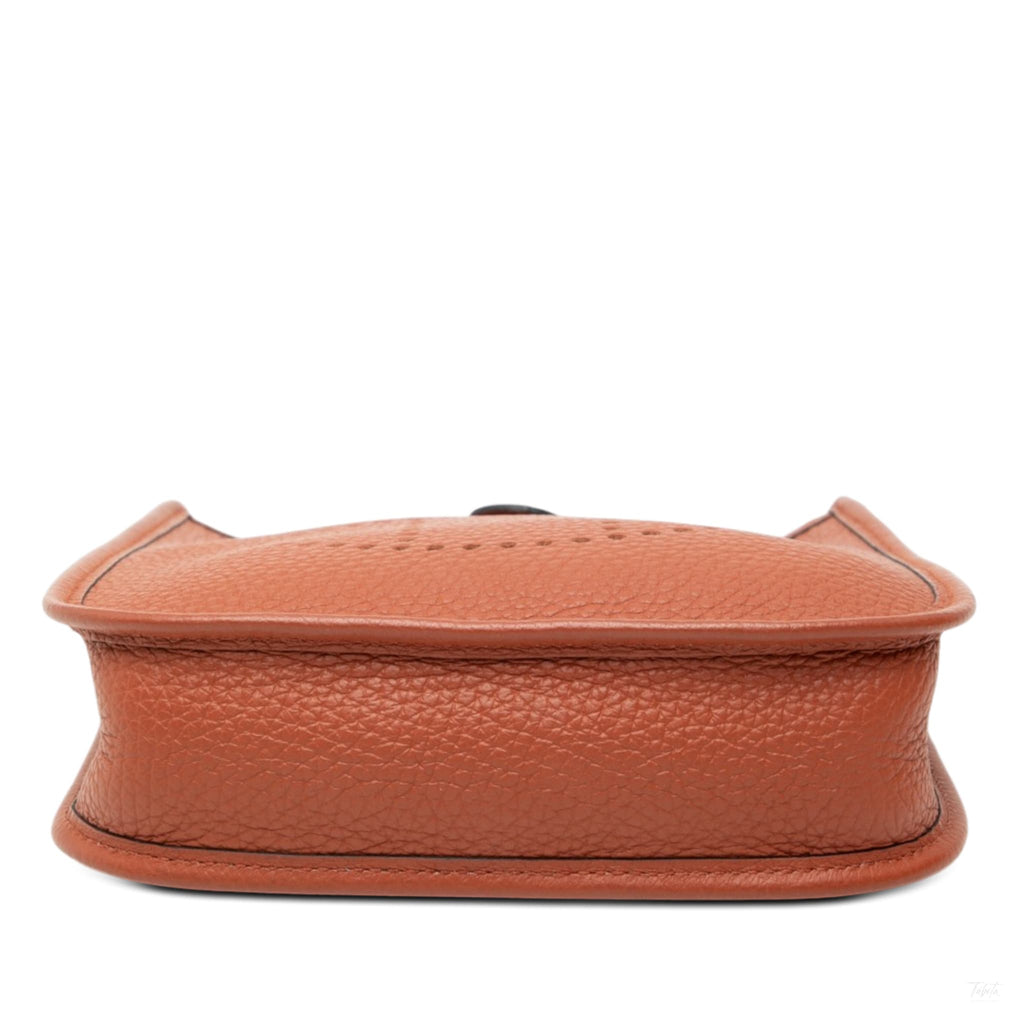 Second hand Hermes Evelyne 16 TPM Taurillon Clemence Leather Amazone Hobo Crossbody Cuivre Maxi Quadrille - Tabita Bags