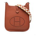 Second hand Hermes Evelyne 16 TPM Taurillon Clemence Leather Amazone Hobo Crossbody Cuivre Maxi Quadrille - Tabita Bags