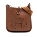 Second hand Hermes Evelyne 16 TPM Taurillon Clemence Leather Amazone Hobo Crossbody Gold - Tabita Bags