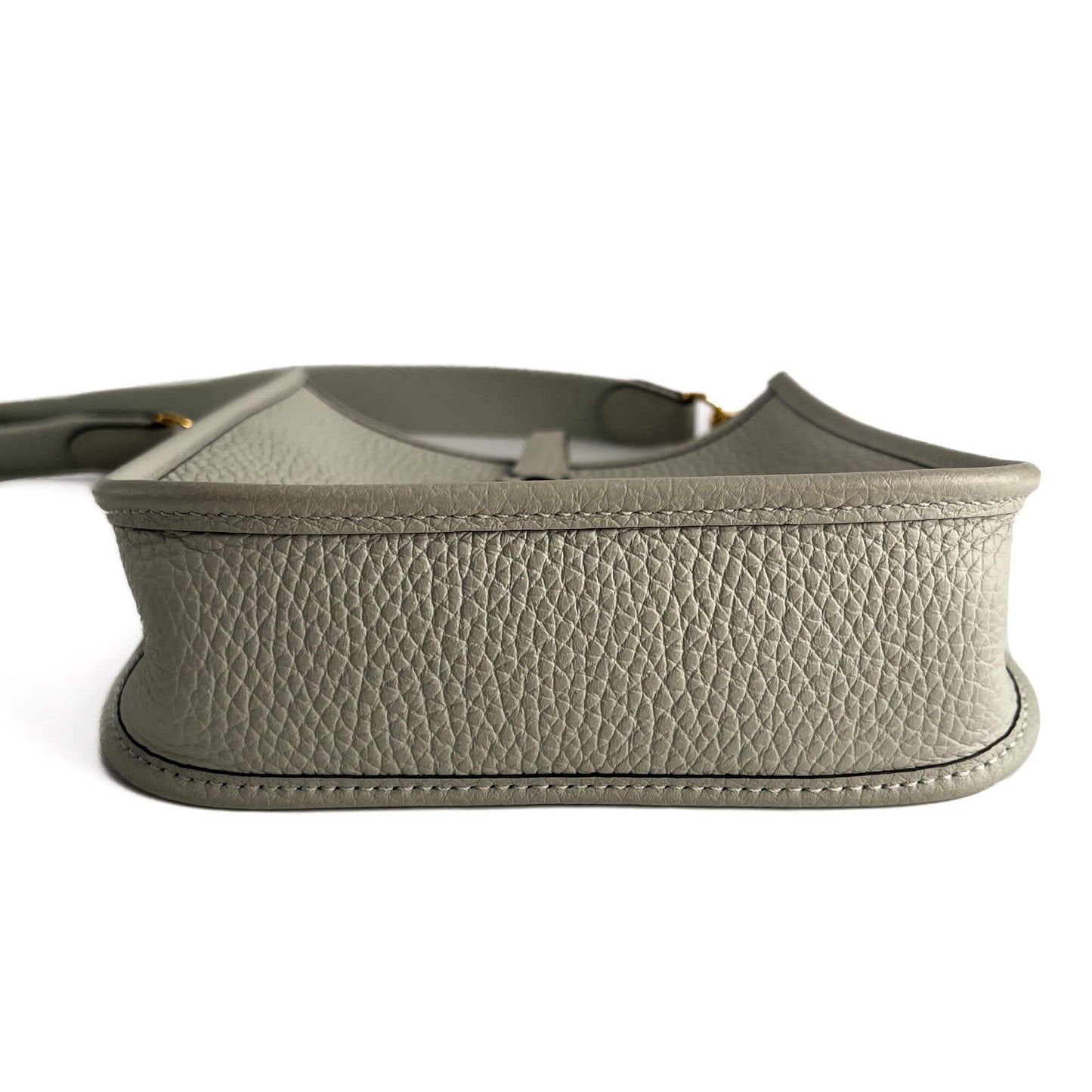 Second hand Hermes Evelyne 16 TPM Taurillon Clemence Leather Amazone Hobo Crossbody Grey - Tabita Bags