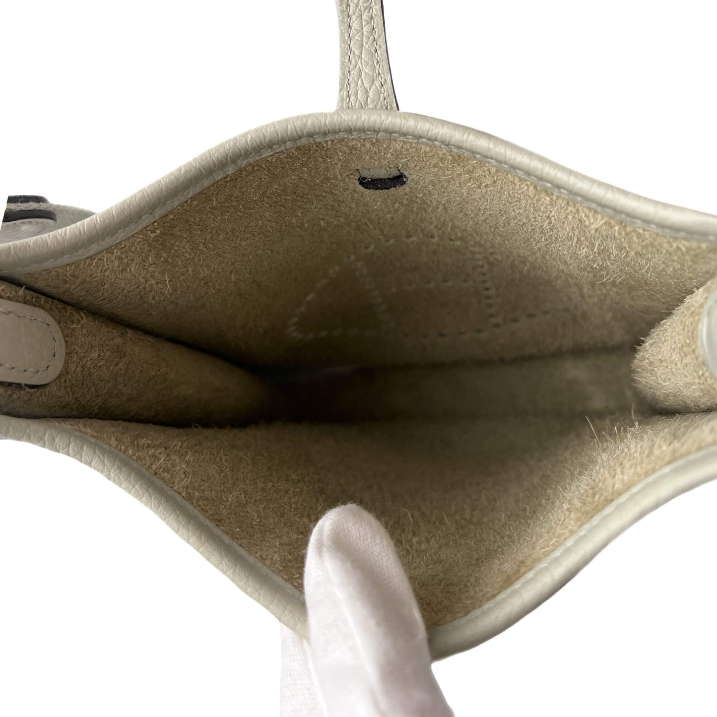 Second hand Hermes Evelyne 16 TPM Taurillon Clemence Leather Amazone Hobo Crossbody Grey - Tabita Bags