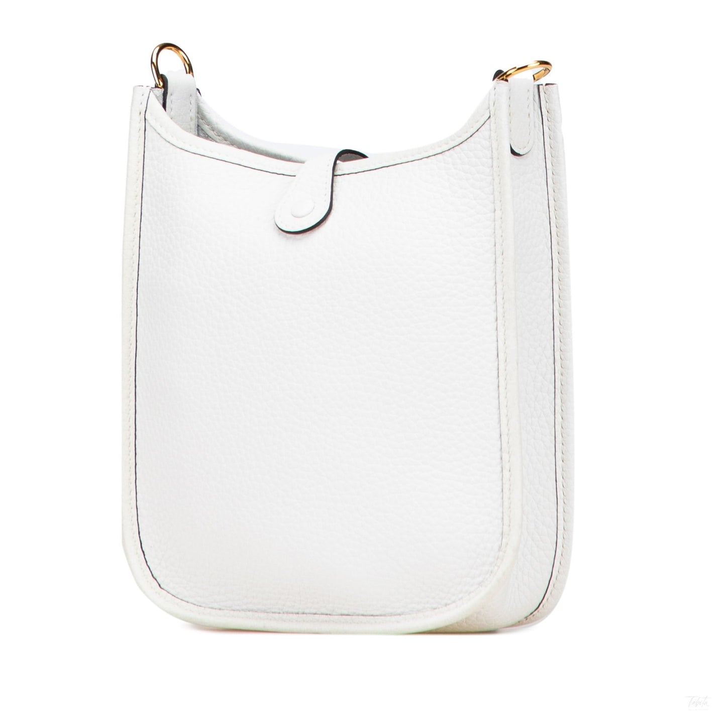 Second hand Hermes Evelyne 16 TPM Taurillon Clemence Leather Amazone Hobo Crossbody New White - Tabita Bags