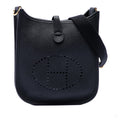 Second hand Hermes Evelyne 16 TPM Taurillon Clemence Leather Amazone Hobo Crossbody Noir - Tabita Bags