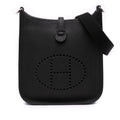 Second hand Hermes Evelyne 16 TPM Taurillon Clemence Leather Amazone Hobo Crossbody Noir - Tabita Bags