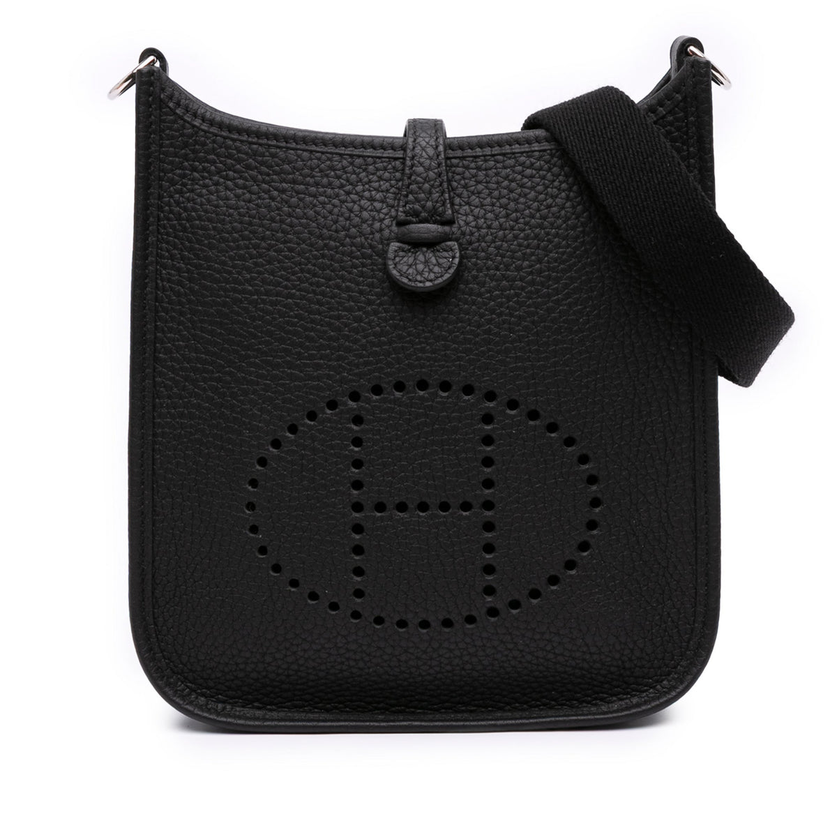 Second hand Hermes Evelyne 16 TPM Taurillon Clemence Leather Amazone Hobo Crossbody Noir - Tabita Bags