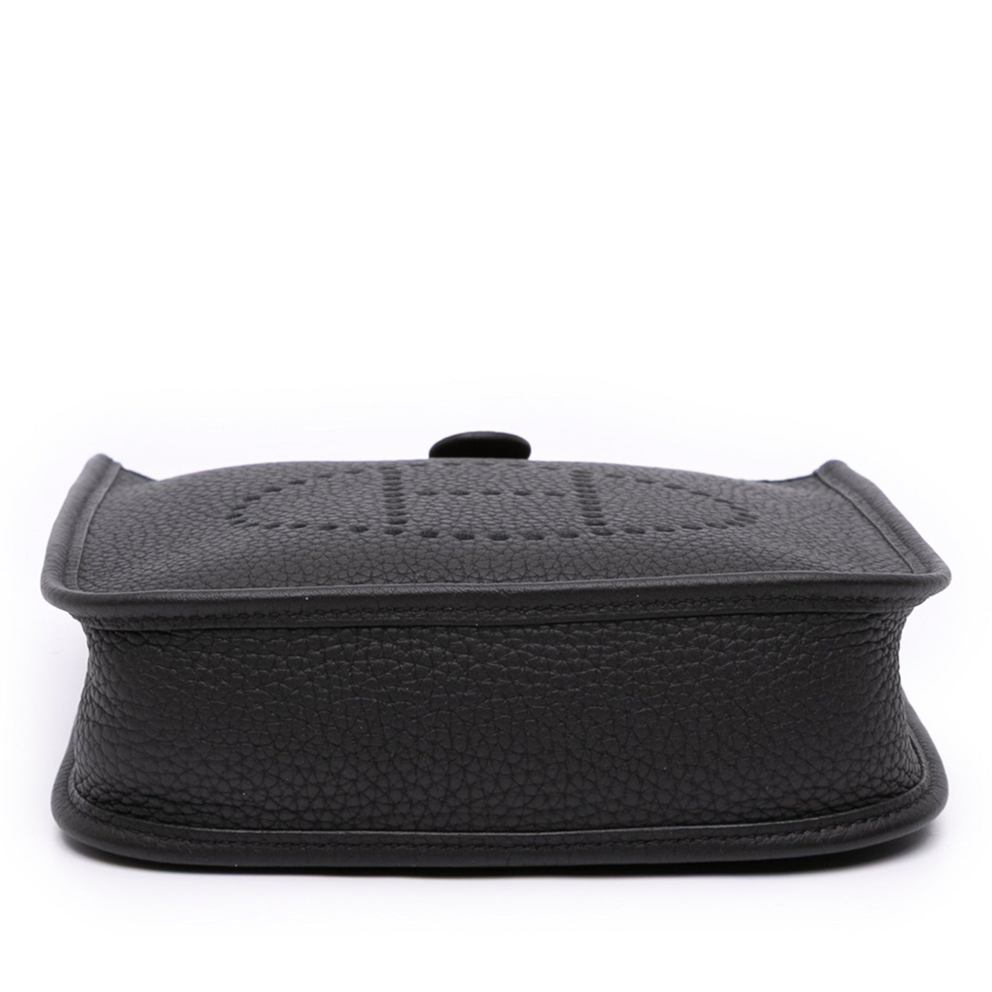 Second hand Hermes Evelyne 16 TPM Taurillon Clemence Leather Amazone Hobo Crossbody Noir - Tabita Bags