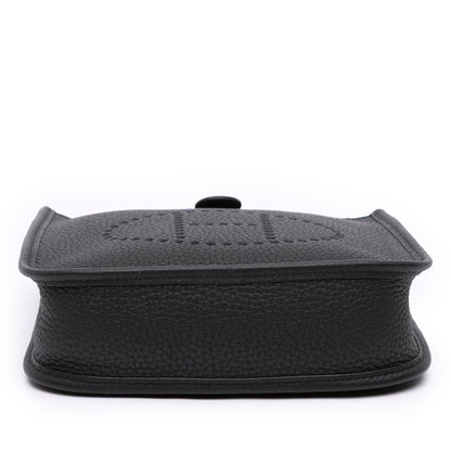 Second hand Hermes Evelyne 16 TPM Taurillon Clemence Leather Amazone Hobo Crossbody Noir - Tabita Bags