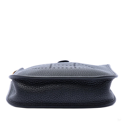 Second hand Hermes Evelyne 16 TPM Taurillon Clemence Leather Amazone Hobo Crossbody Noir - Tabita Bags