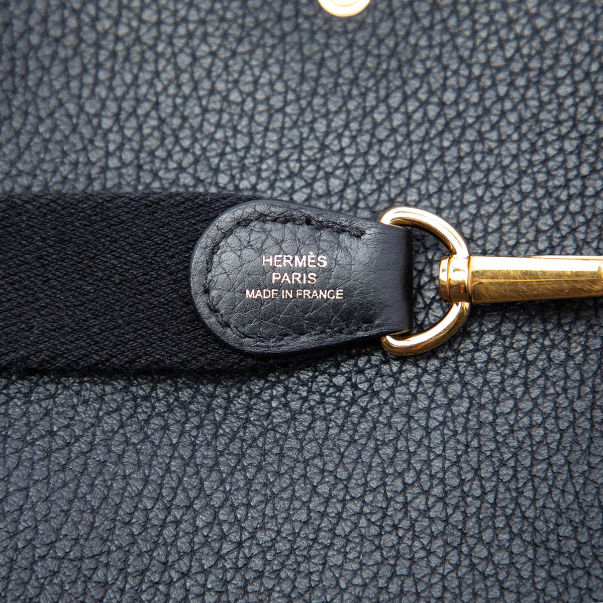 Second hand Hermes Evelyne 16 TPM Taurillon Clemence Leather Amazone Hobo Crossbody Noir - Tabita Bags