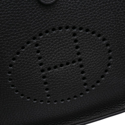Second hand Hermes Evelyne 16 TPM Taurillon Clemence Leather Amazone Hobo Crossbody Noir - Tabita Bags