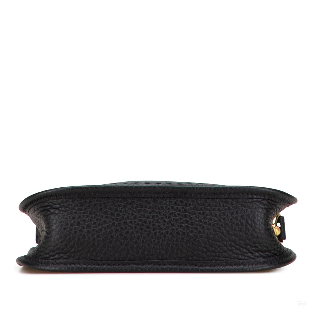 Second hand Hermes Evelyne 16 TPM Taurillon Clemence Leather Amazone Hobo Crossbody Noir - Tabita Bags