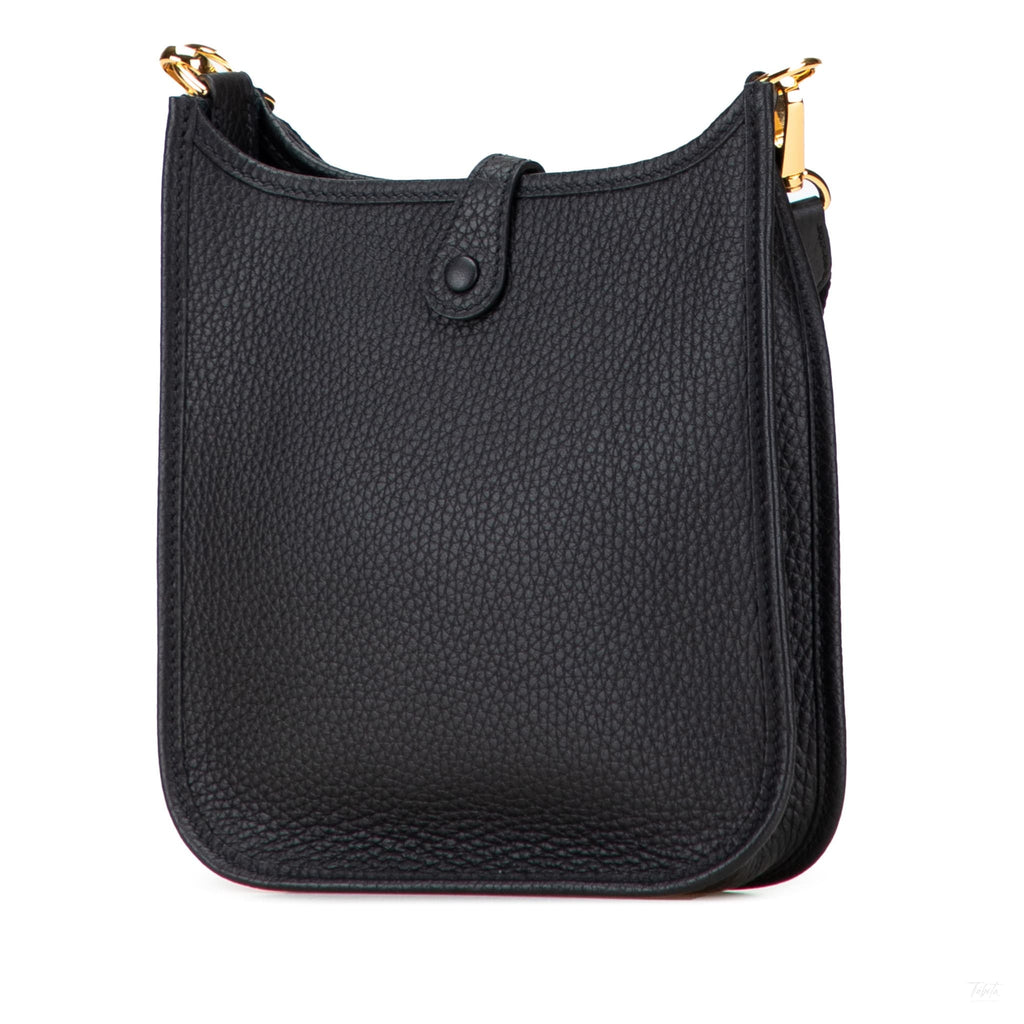 Second hand Hermes Evelyne 16 TPM Taurillon Clemence Leather Amazone Hobo Crossbody Noir - Tabita Bags