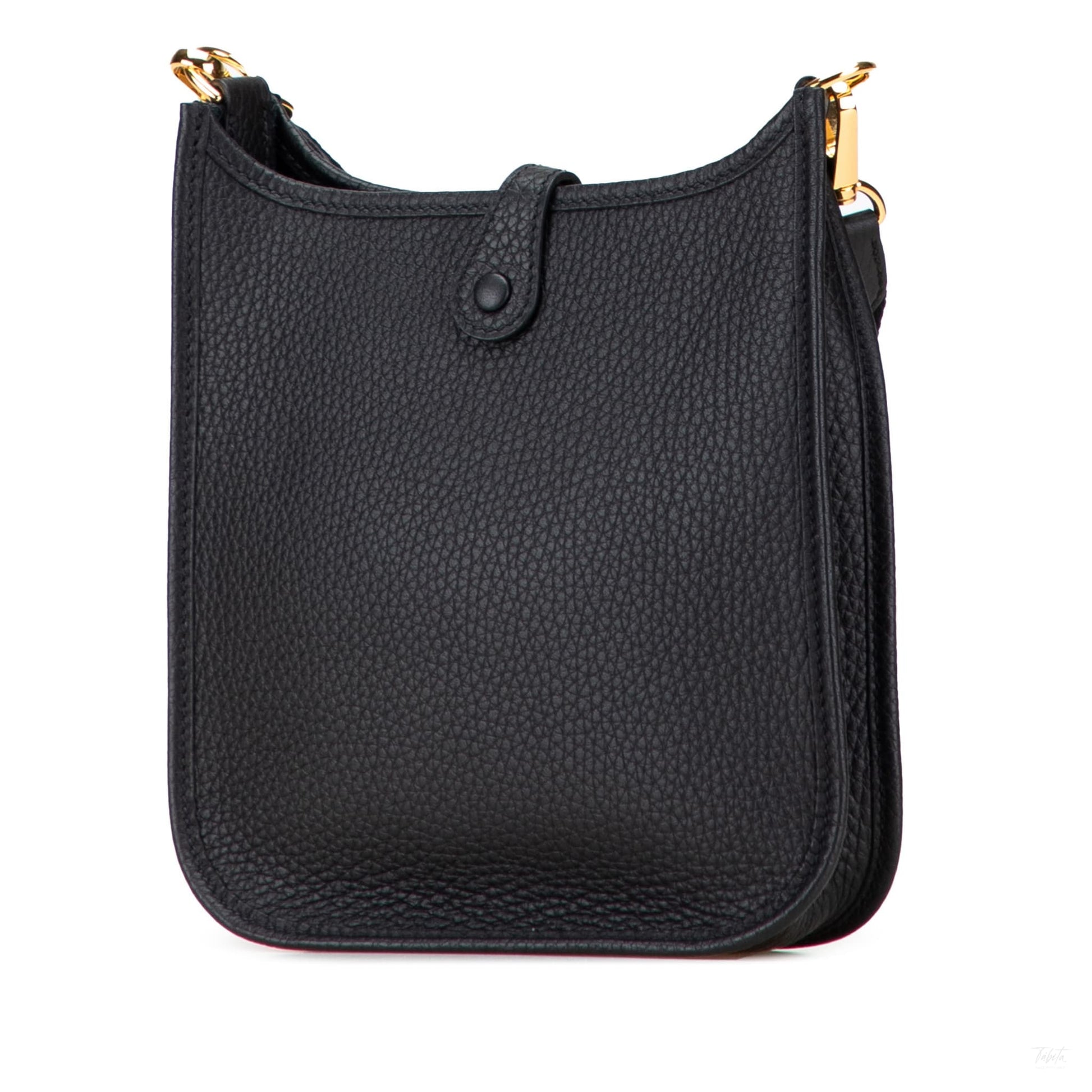 Second hand Hermes Evelyne 16 TPM Taurillon Clemence Leather Amazone Hobo Crossbody Noir - Tabita Bags