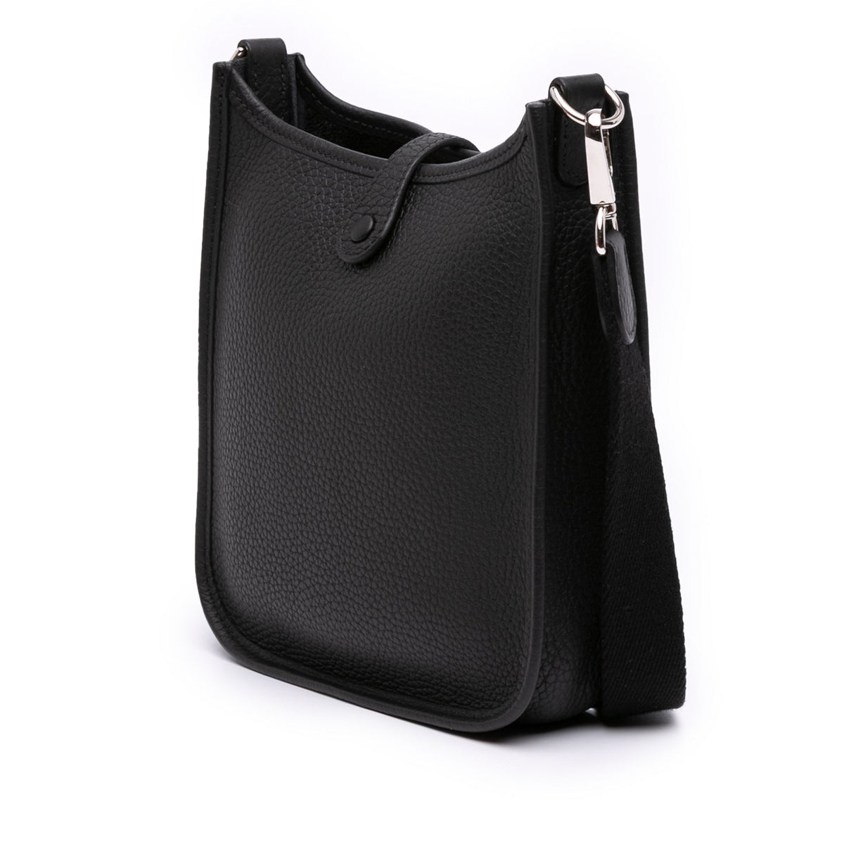 Second hand Hermes Evelyne 16 TPM Taurillon Clemence Leather Amazone Hobo Crossbody Noir - Tabita Bags