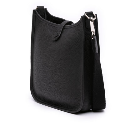 Second hand Hermes Evelyne 16 TPM Taurillon Clemence Leather Amazone Hobo Crossbody Noir - Tabita Bags