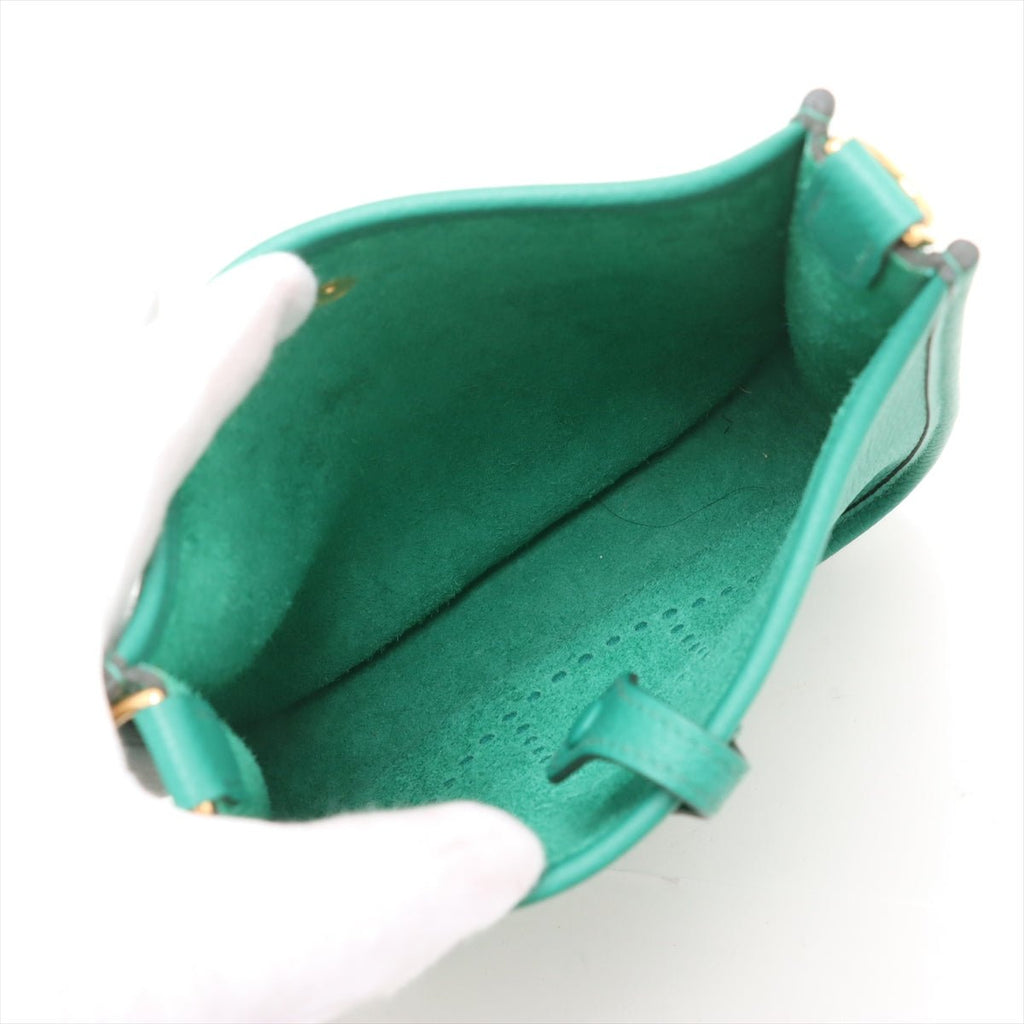Second hand Hermes Evelyne 16 TPM Taurillon Clemence Leather Amazone Hobo Crossbody Vale Jade - Tabita Bags