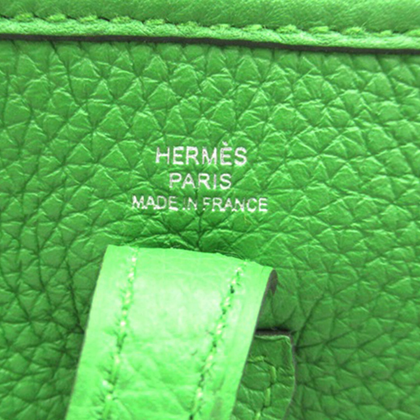 Second hand Hermes Evelyne 16 TPM Taurillon Clemence Leather Amazone Hobo Crossbody Veil Yucca - Tabita Bags