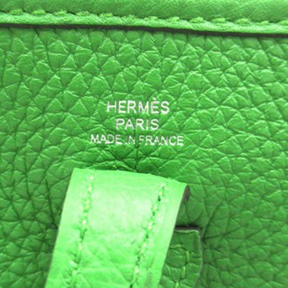 Second hand Hermes Evelyne 16 TPM Taurillon Clemence Leather Amazone Hobo Crossbody Veil Yucca - Tabita Bags