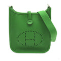 Second hand Hermes Evelyne 16 TPM Taurillon Clemence Leather Amazone Hobo Crossbody Veil Yucca - Tabita Bags
