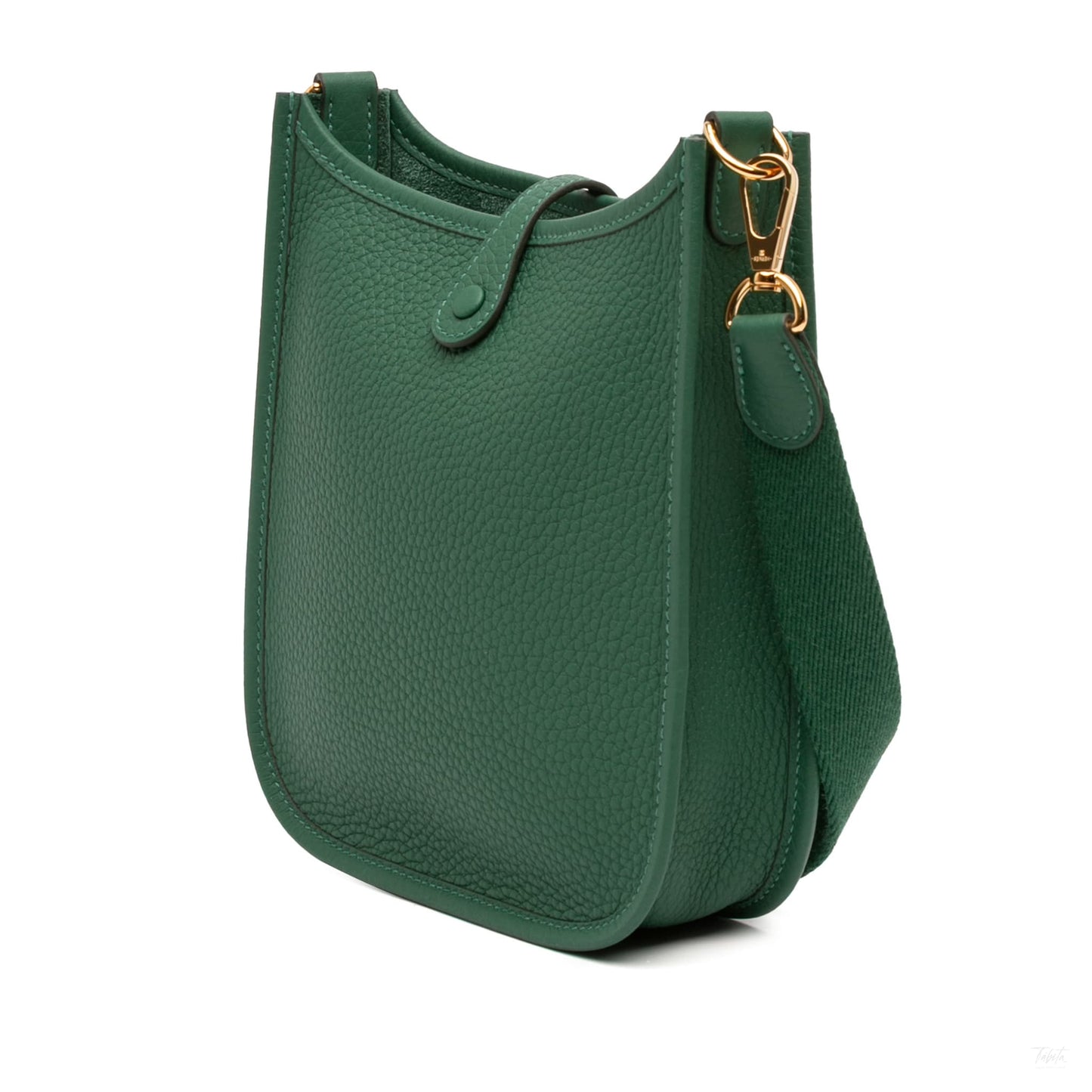 Second hand Hermes Evelyne 16 TPM Taurillon Clemence Leather Amazone Hobo Crossbody Vert Moyen - Tabita Bags