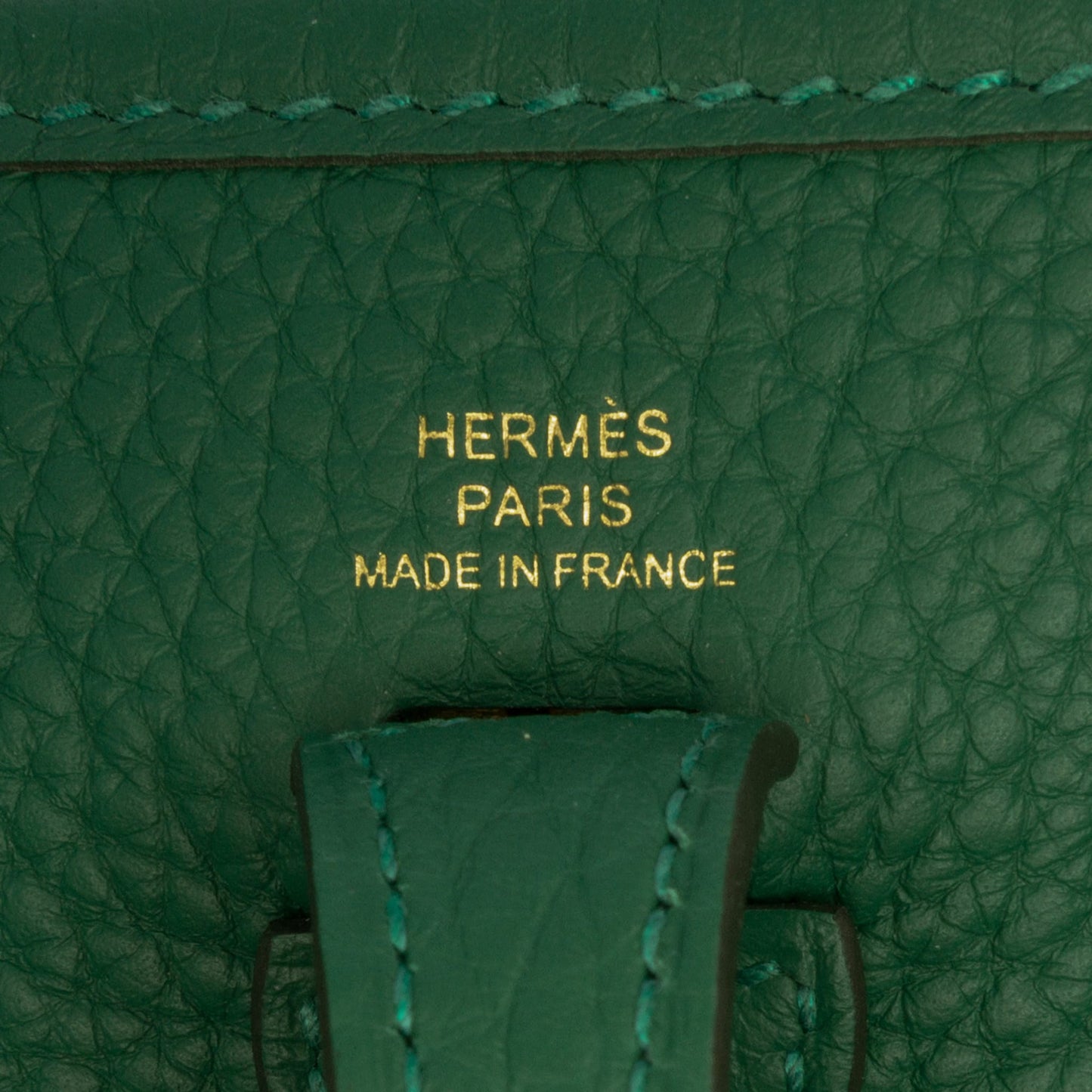 Second hand Hermes Evelyne 16 TPM Taurillon Clemence Leather Amazone Hobo Crossbody Vert Moyen - Tabita Bags