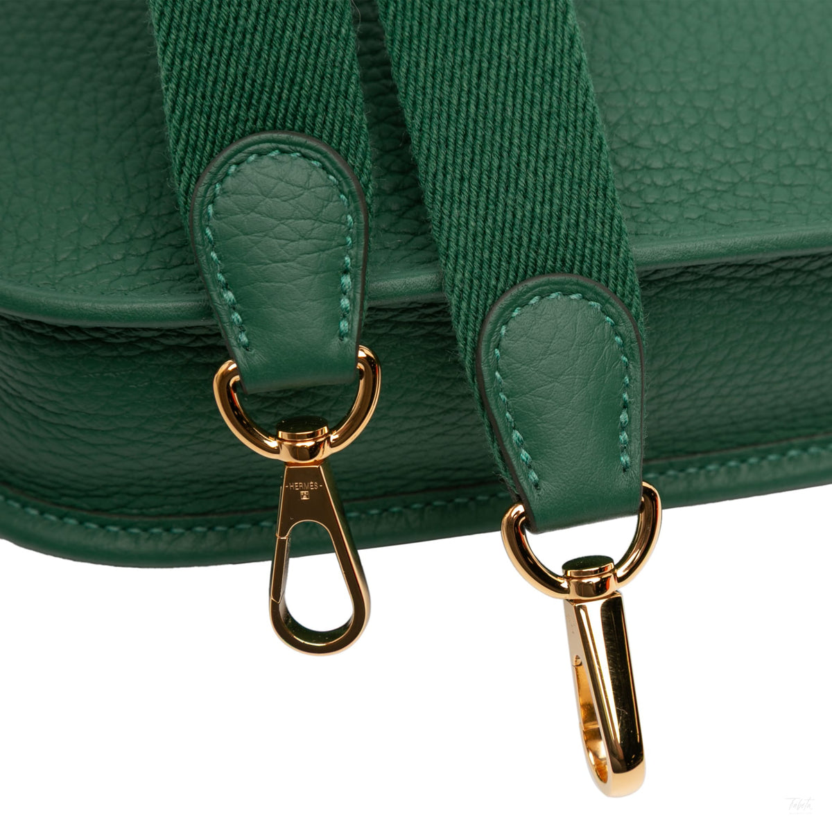 Second hand Hermes Evelyne 16 TPM Taurillon Clemence Leather Amazone Hobo Crossbody Vert Moyen - Tabita Bags