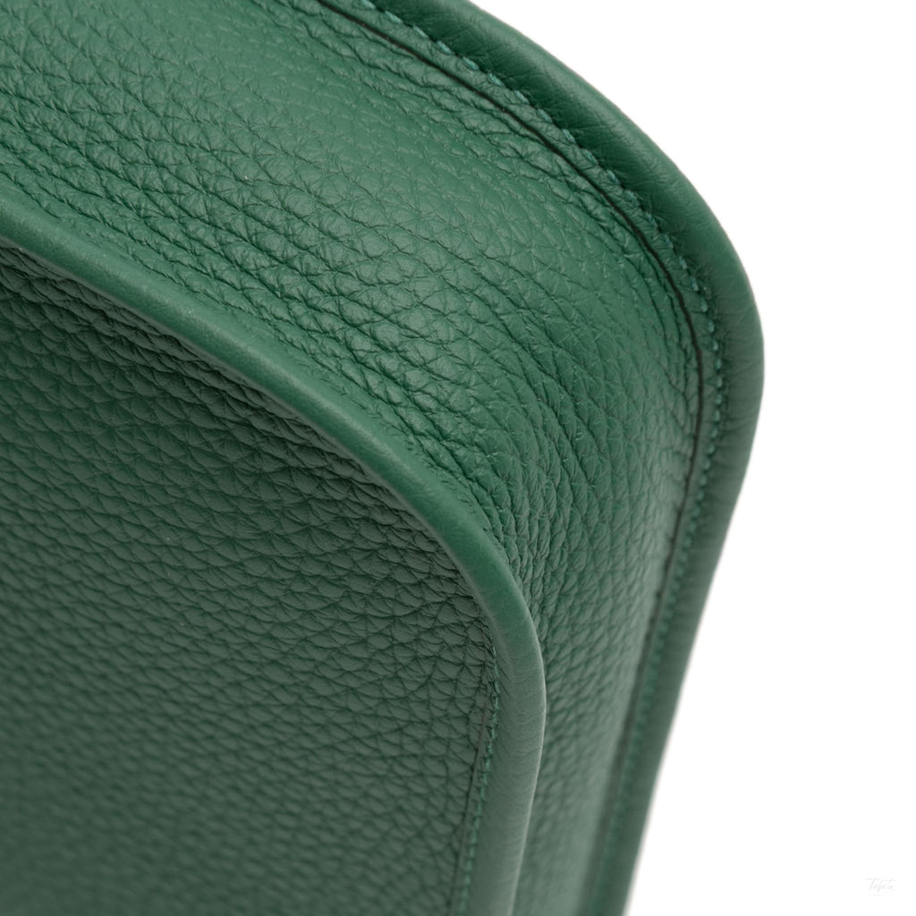 Second hand Hermes Evelyne 16 TPM Taurillon Clemence Leather Amazone Hobo Crossbody Vert Moyen - Tabita Bags