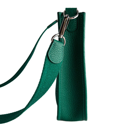 Second hand Hermes Evelyne 16 TPM Taurillon Clemence Leather Amazone Hobo Crossbody Vert Vertigo - Tabita Bags