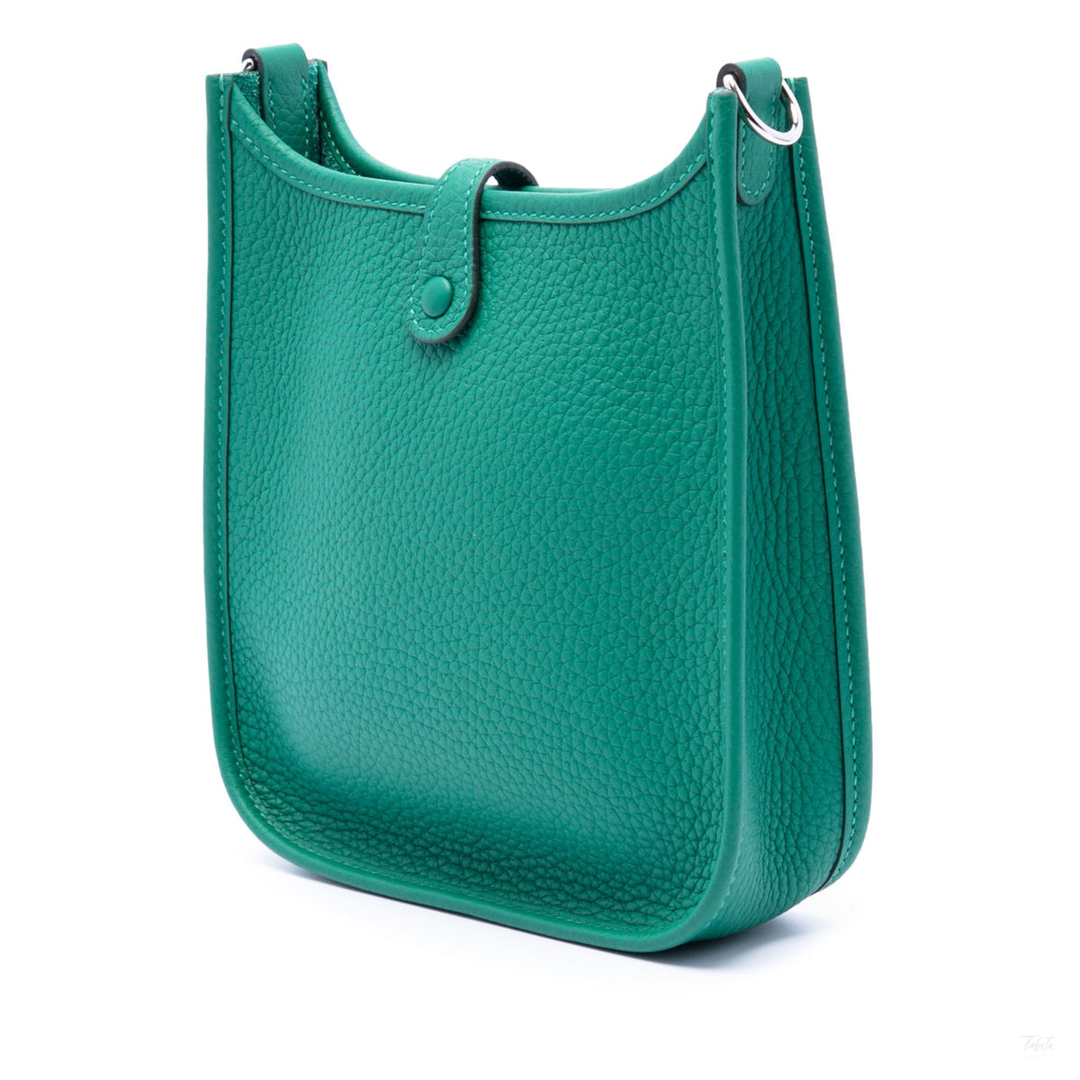 Second hand Hermes Evelyne 16 TPM Taurillon Clemence Leather Amazone Hobo Crossbody Vert Vertigo - Tabita Bags