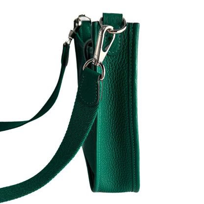 Second hand Hermes Evelyne 16 TPM Taurillon Clemence Leather Amazone Hobo Crossbody Vert Vertigo - Tabita Bags