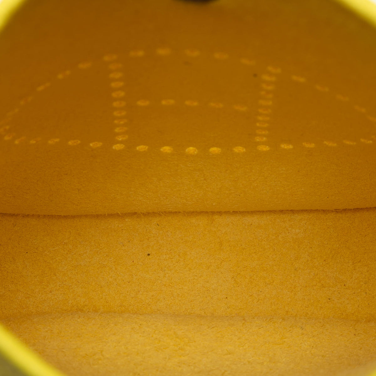 Second hand Hermes Evelyne 16 TPM Taurillon Clemence Leather Amazone Hobo Crossbody Yellow - Tabita Bags