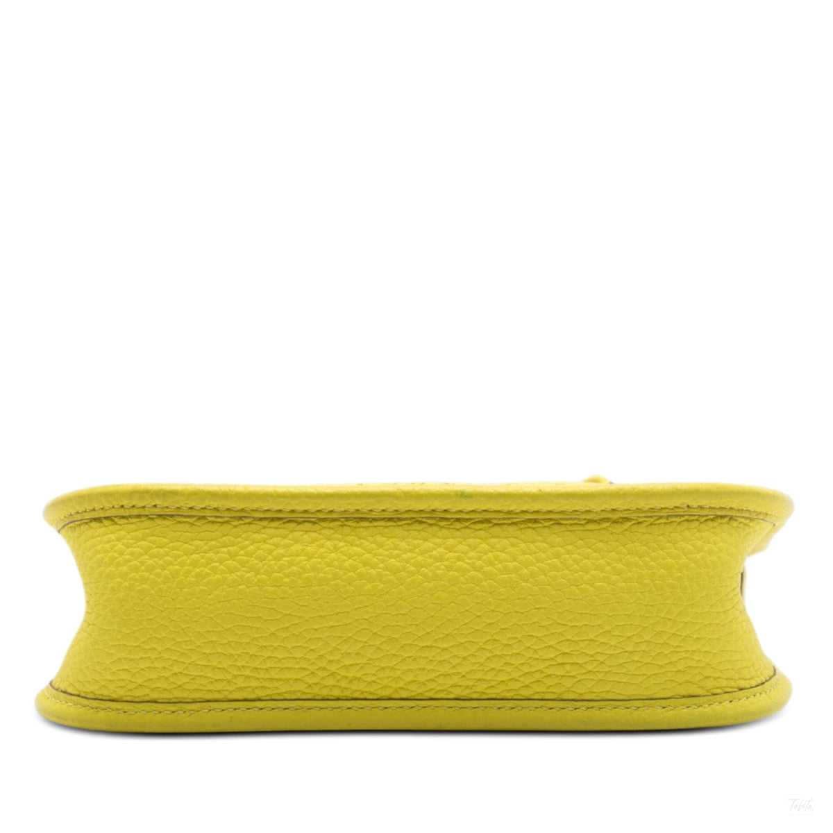 Second hand Hermes Evelyne 16 TPM Taurillon Clemence Leather Amazone Hobo Crossbody Yellow - Tabita Bags