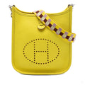 Second hand Hermes Evelyne 16 TPM Taurillon Clemence Leather Amazone Hobo Crossbody Yellow - Tabita Bags