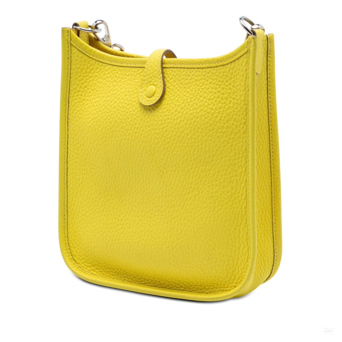 Second hand Hermes Evelyne 16 TPM Taurillon Clemence Leather Amazone Hobo Crossbody Yellow - Tabita Bags
