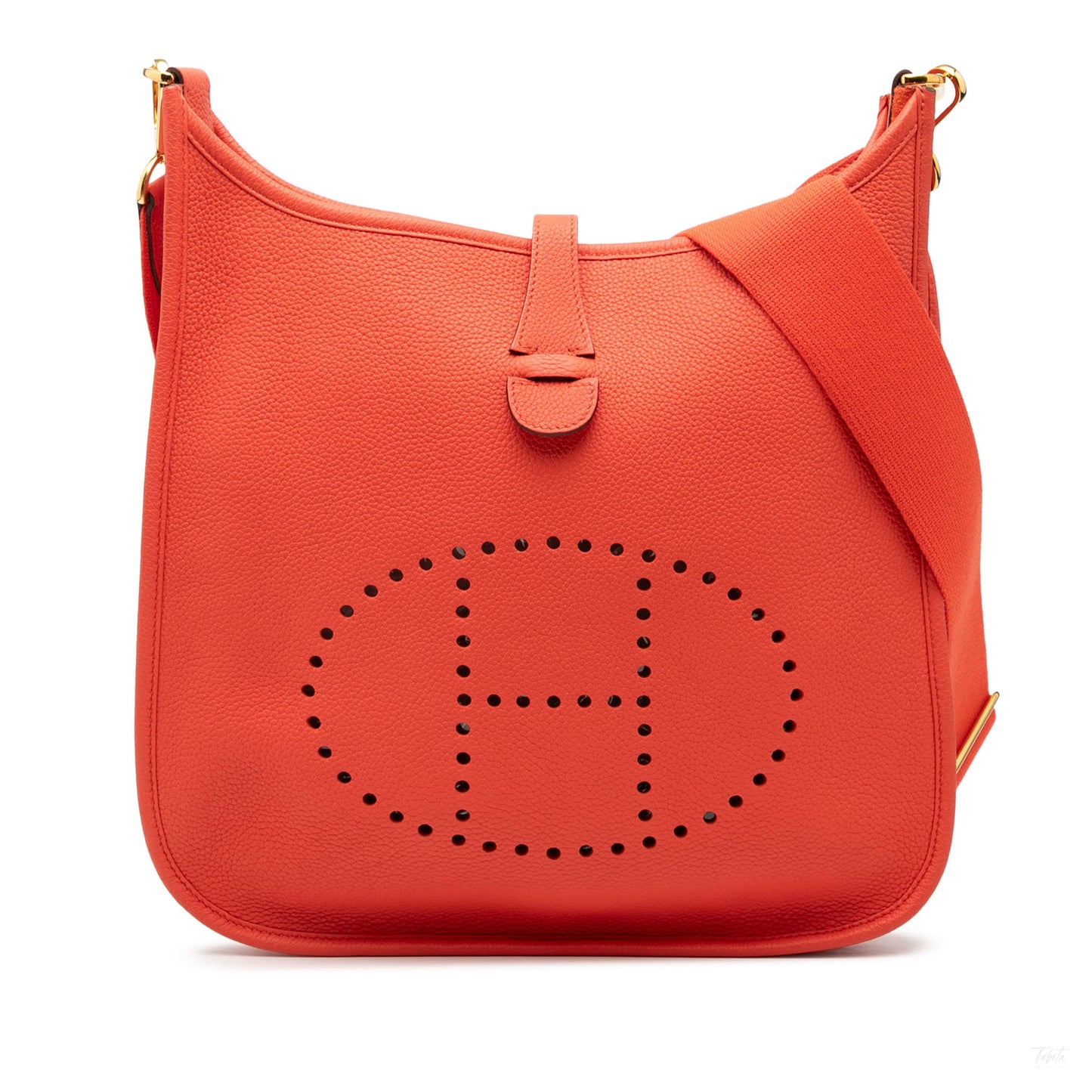 Second hand Hermes Evelyne 29 Taurillon Clemence Leather Hobo Crossbody Capucine - Tabita Bags